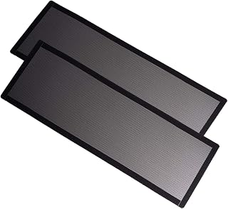 360mm 120mm x 2 PC Fan Dust Mesh Filter 4.72inch PVC Computer PC Case Dust Proof Filter Cover Magnetic Black 2-Pack