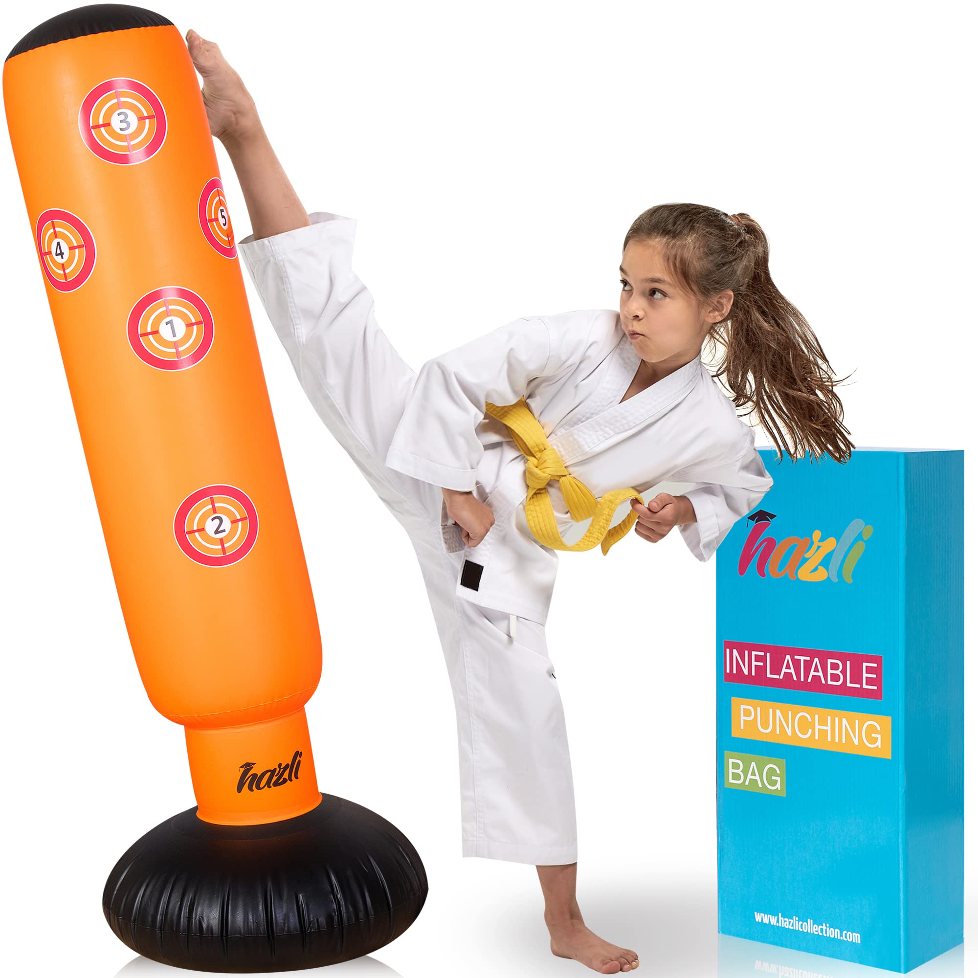 Buy Inflatable Punching Bag with Stand Kids Free Standing Boxing Bag