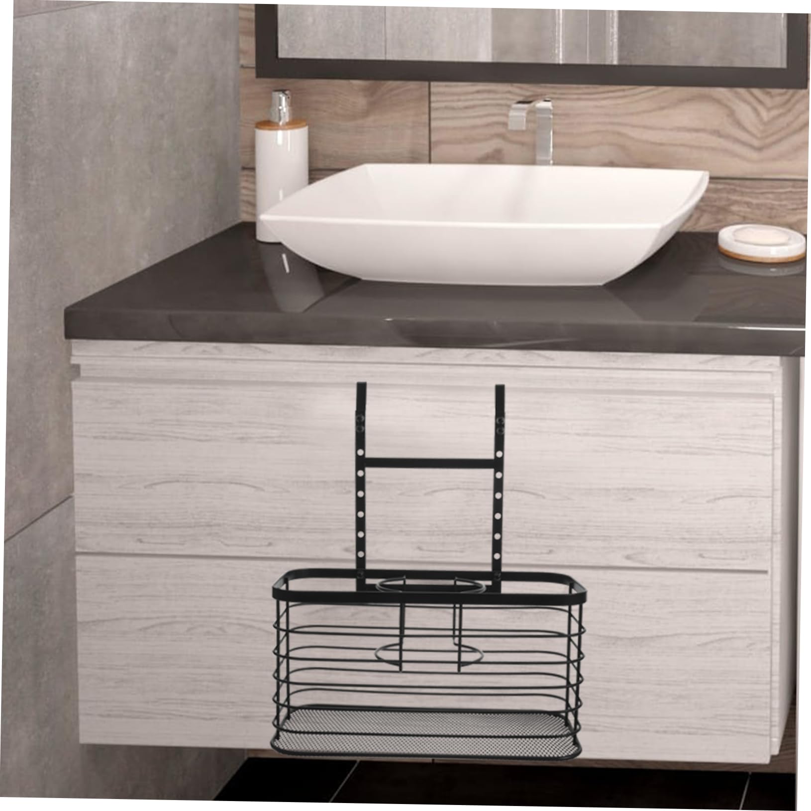 IMIKEYA Haartrocknerhalter ohne Bohren Verstellbarer Fönhalter aus Stabilem Platzsparender Badorganizer für Badezimmer und Schlafzimmer Multifunktionaler Haartrockner und Stylinggeräte