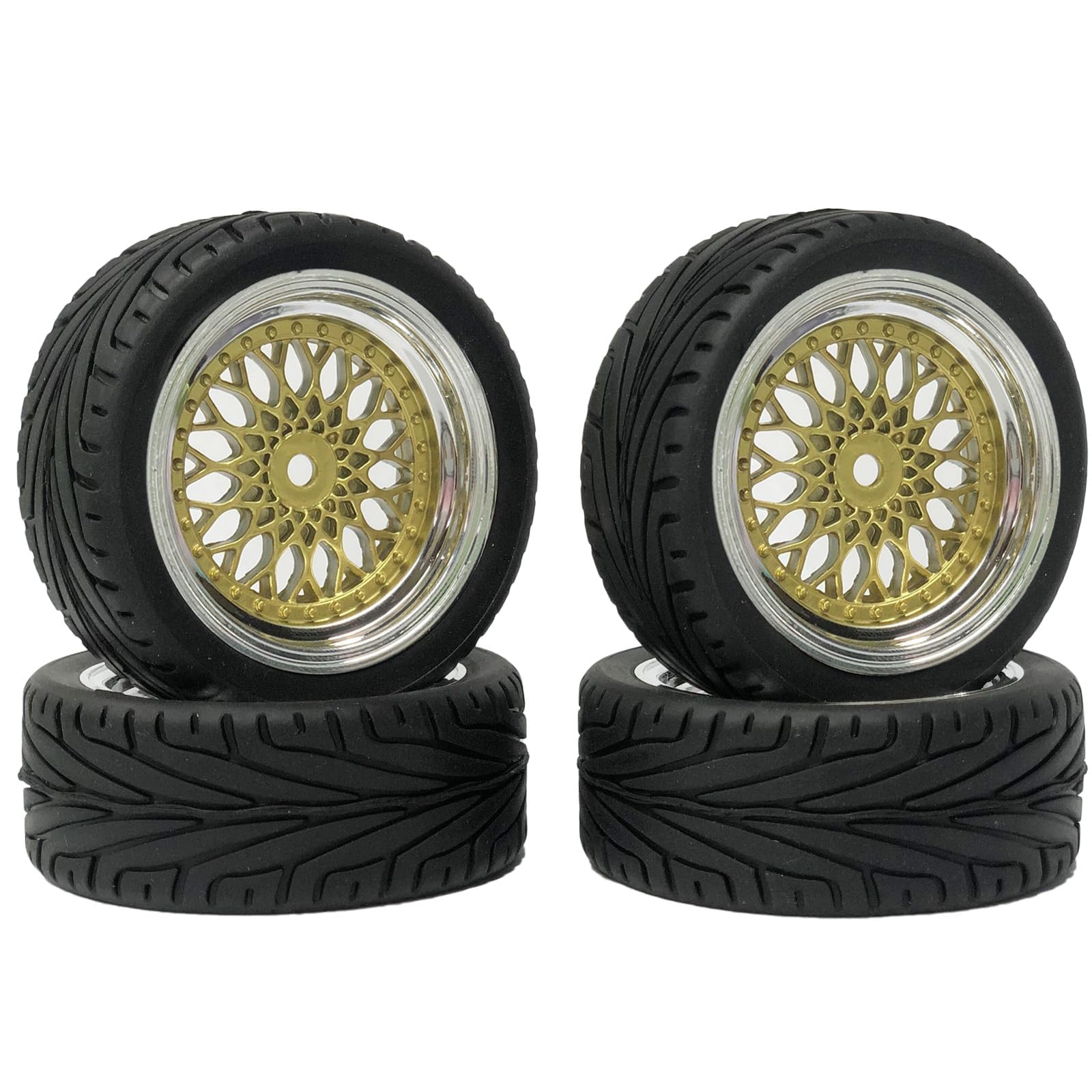 RC Rim03s-6018 Set Di Ruote E Pneumatici Slick Da Corsa Per HSP HPI 1/10 Auto Da Turismo - RC Parti - Foto 11