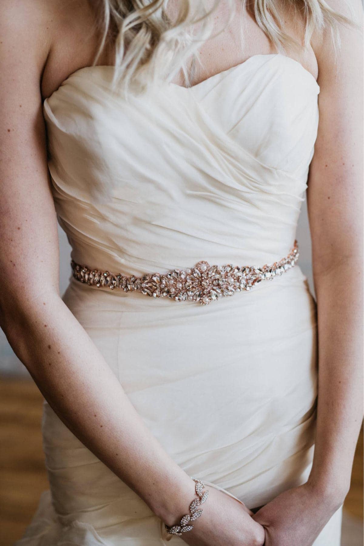 Strass Hochzeit Gürtel Handgemachte Perlen Braut Schärpe Rose Gold Kristall Braut Schärpe Gürtel Für Hochzeit Abendkleid JK858