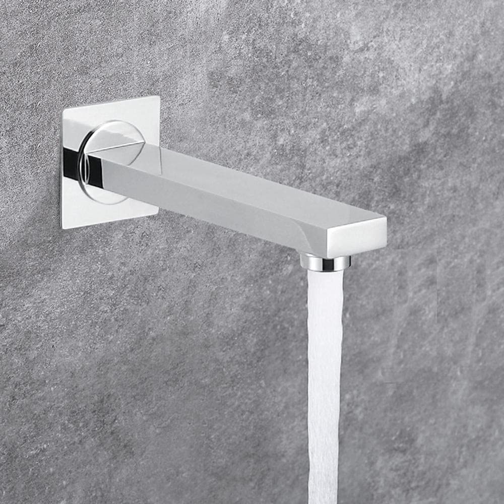 Bocca Vasca con Installazione a Parete Bocca Erogazione per Vasca o Lavabo Muro Bocca per Vasca da Bagno Ottone-Cromo