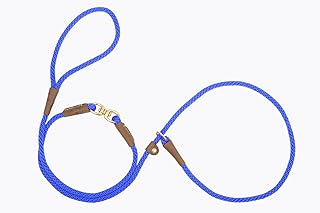 Mendota Pet Swivel Slip Leash - Dog Lead - Made in The USA - Blue, 3/8 in x 6 ft