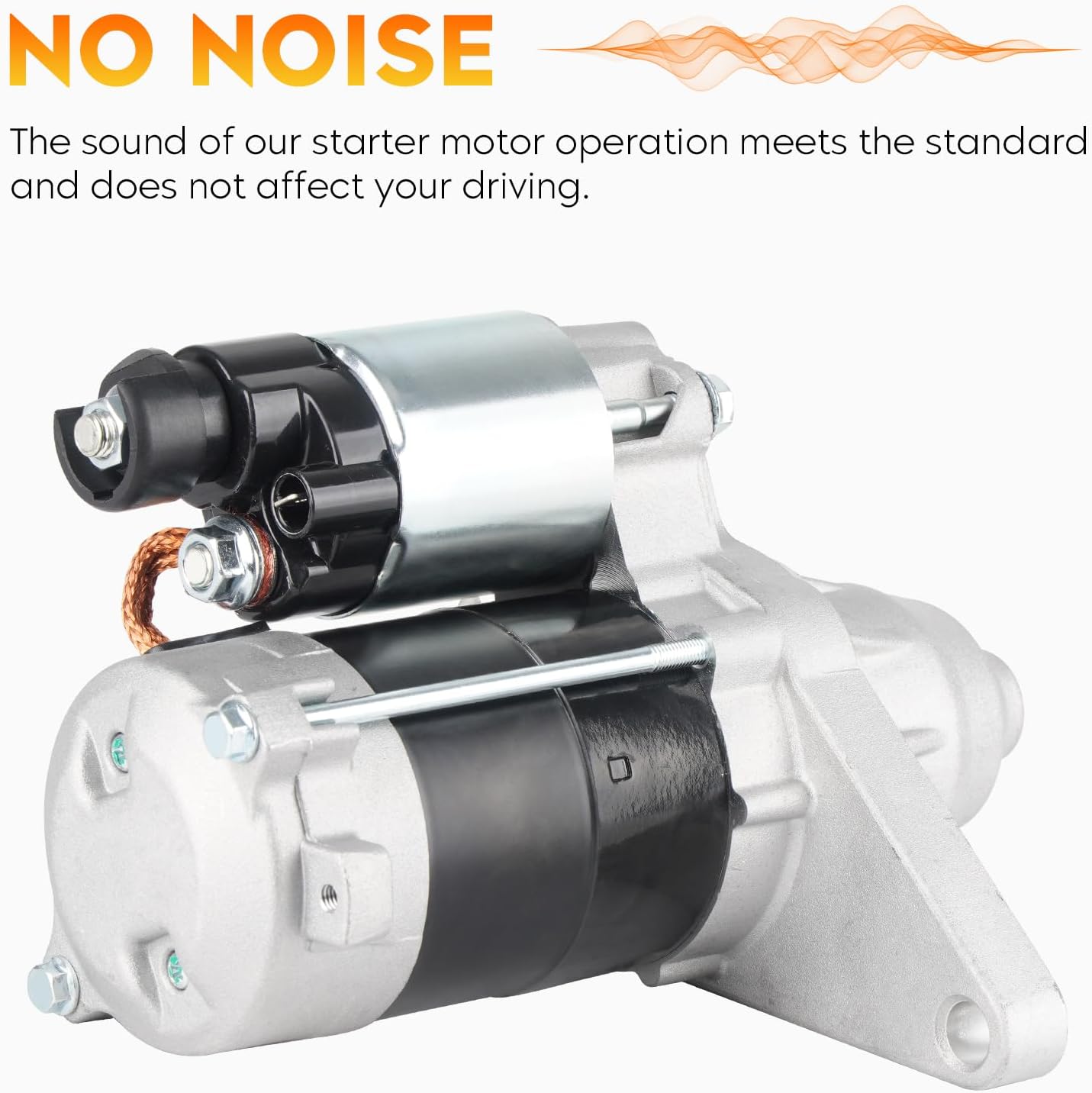 New Starter for Acura EL 1.7L L4 2001-2005 (Manual Transmission), Honda Civic 1.7L L4 2001-2005 (Manual Transmission), 17845 SND0578 113704 410-52174