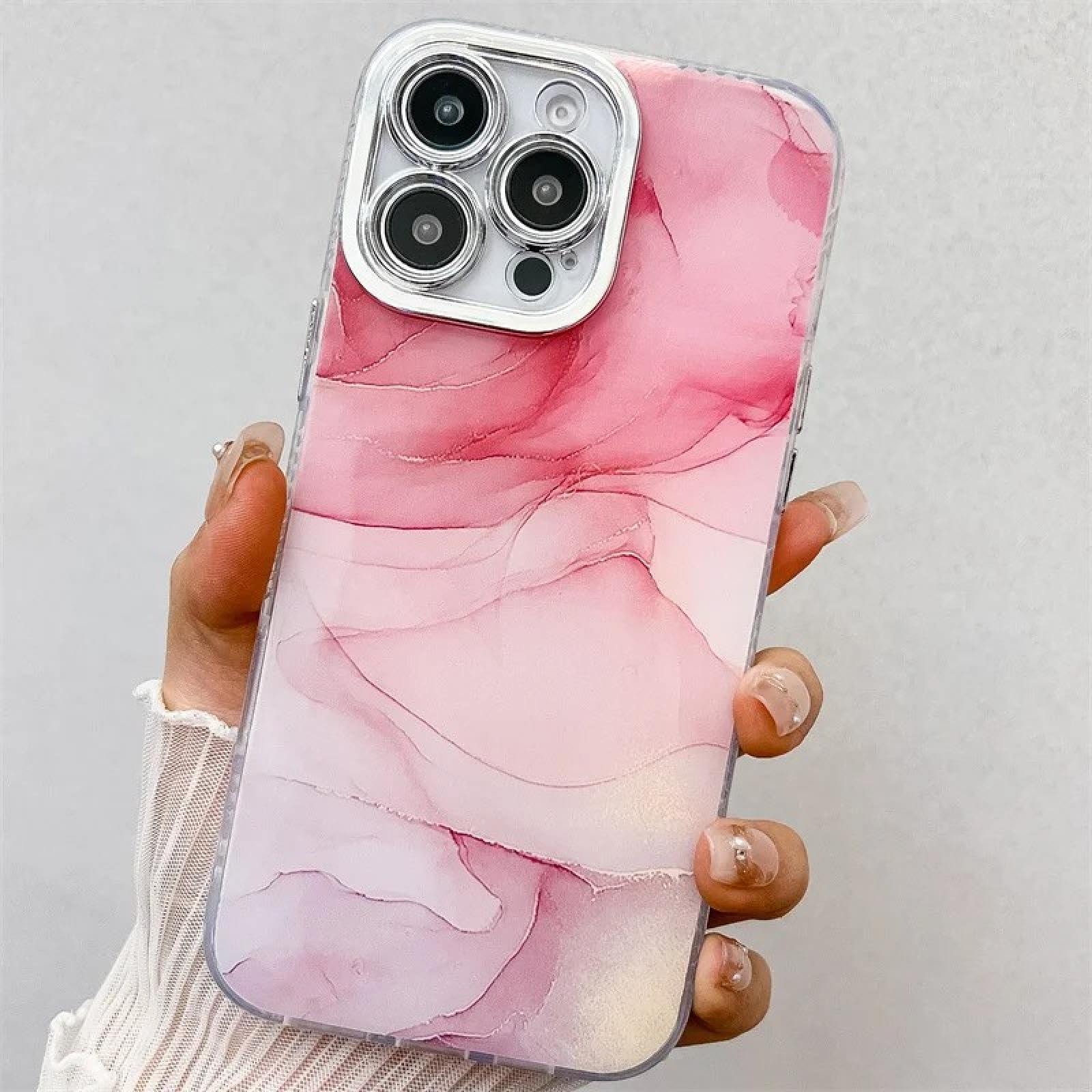Coque rigide marbre électrolytique premium pour iPhone 15 Pro Max
