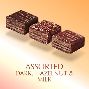 Lindt Choco Wafer Assorted Sharing Box 138g - Milk, Dark, and Hazelnut Chocolate