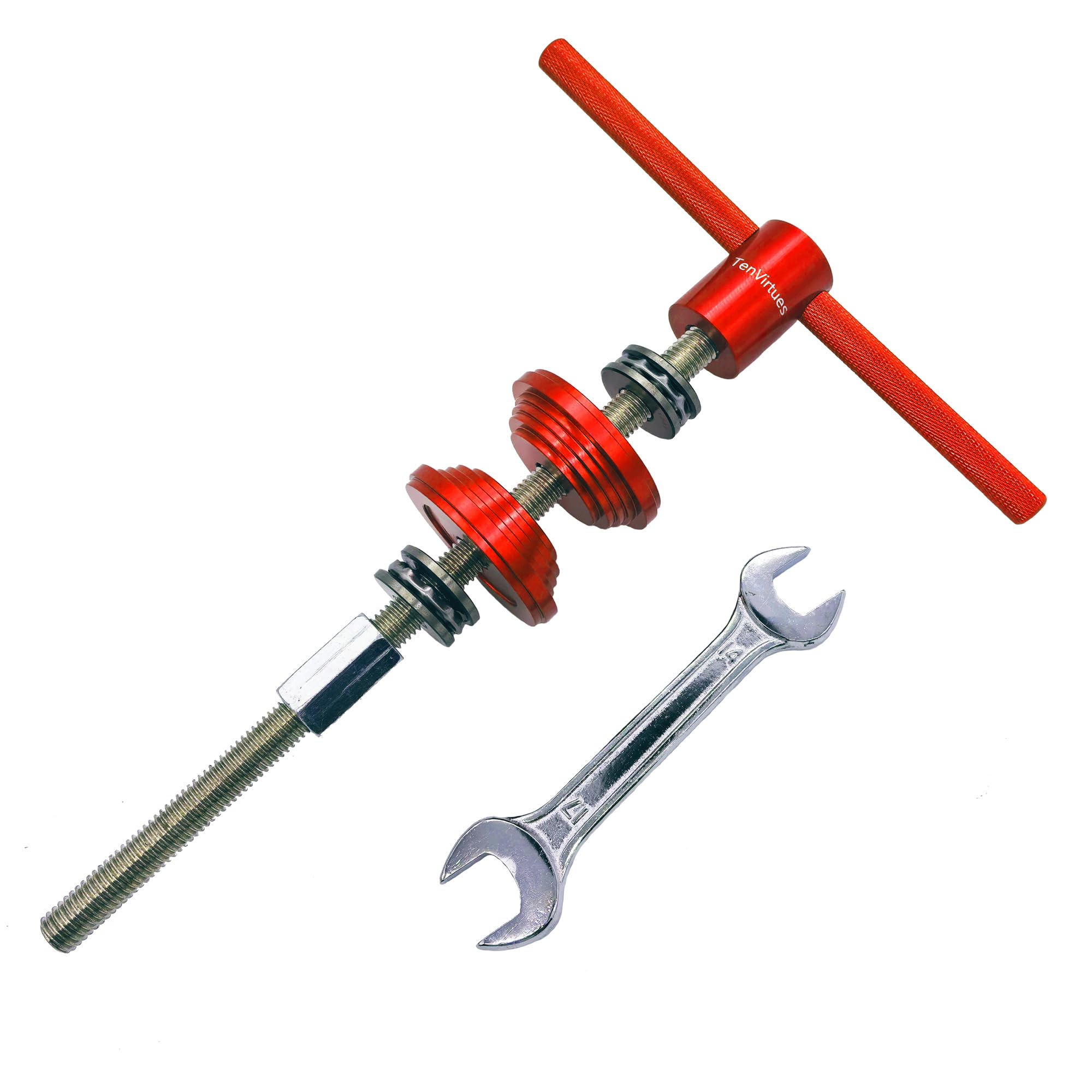 Ten Virtues Bike Headset Cup and Bottom Bracket Press Installation Tool,Bike Headset Press-in Tool,Bicycle Repair Accessories Bearing Installer