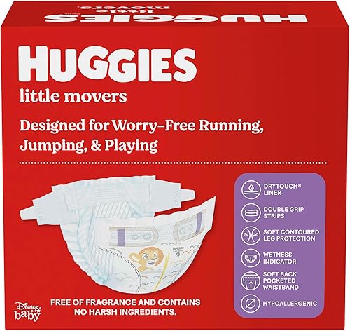 Miniatura 10 de Pañales para bebé talla 3 76 quilates Huggies Little Movers