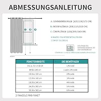 Joydeco Len Hatású Sötétítő Függöny Fülekkel - 2 db Hőszigetelő, Hangszigetelő Függöny Nappali és Hálószoba Dekorációhoz 7