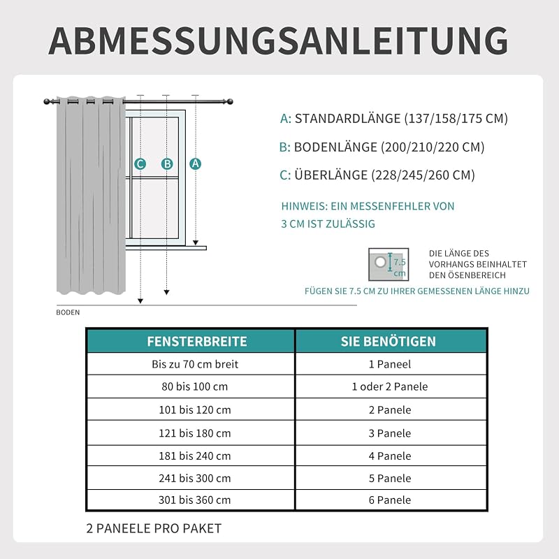 Joydeco Len Hatású Sötétítő Függöny Fülekkel - 2 db Hőszigetelő, Hangszigetelő Függöny Nappali és Hálószoba Dekorációhoz
