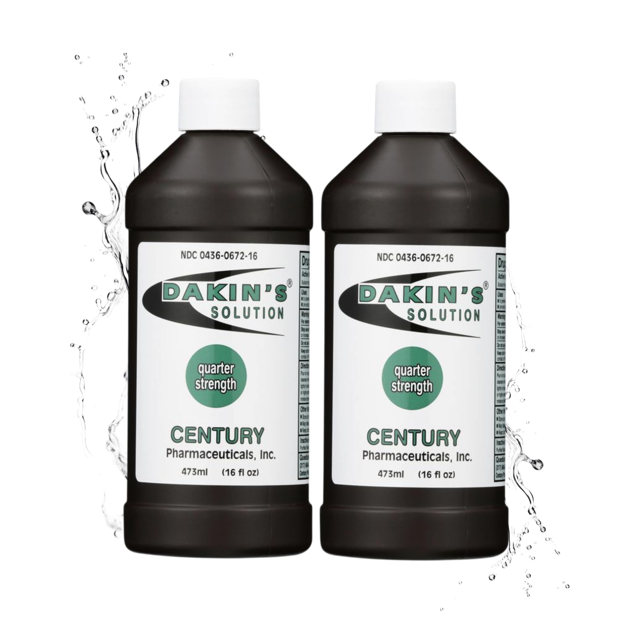 Antiseptic Wound Cleanser 0.125% Sodium Hypochlorite, 16oz Bottle (Pack of 2)