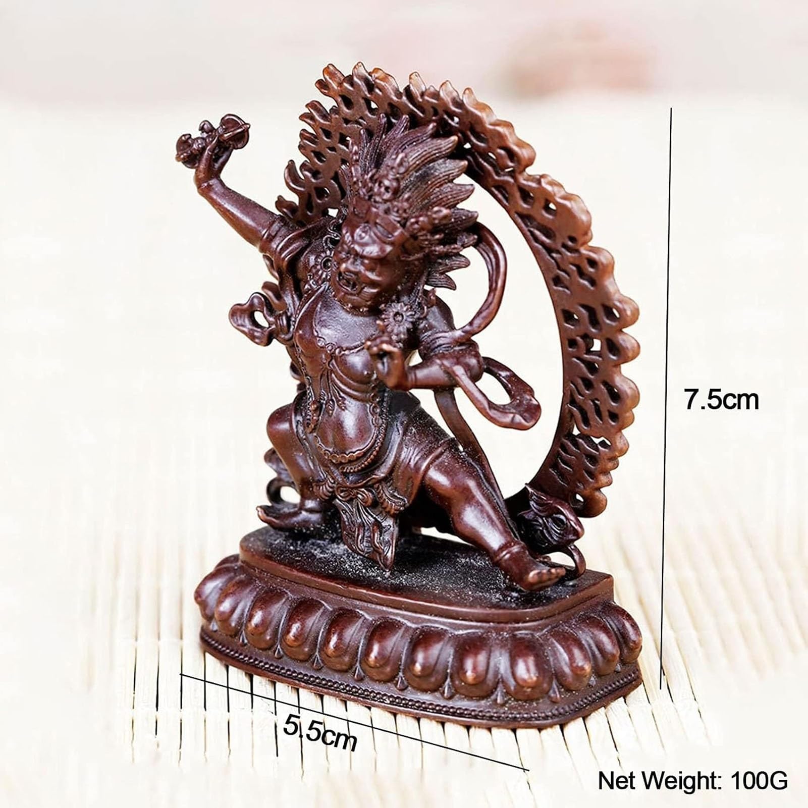 Lustige Kunststatue – Feng Shui Vajrapani Statue, Tibetische Buddha-Statue, Vajradhara-Statue, Dekorationsfiguren, Tantrischer Buddhismus Für Anfänger, Rotkupfer