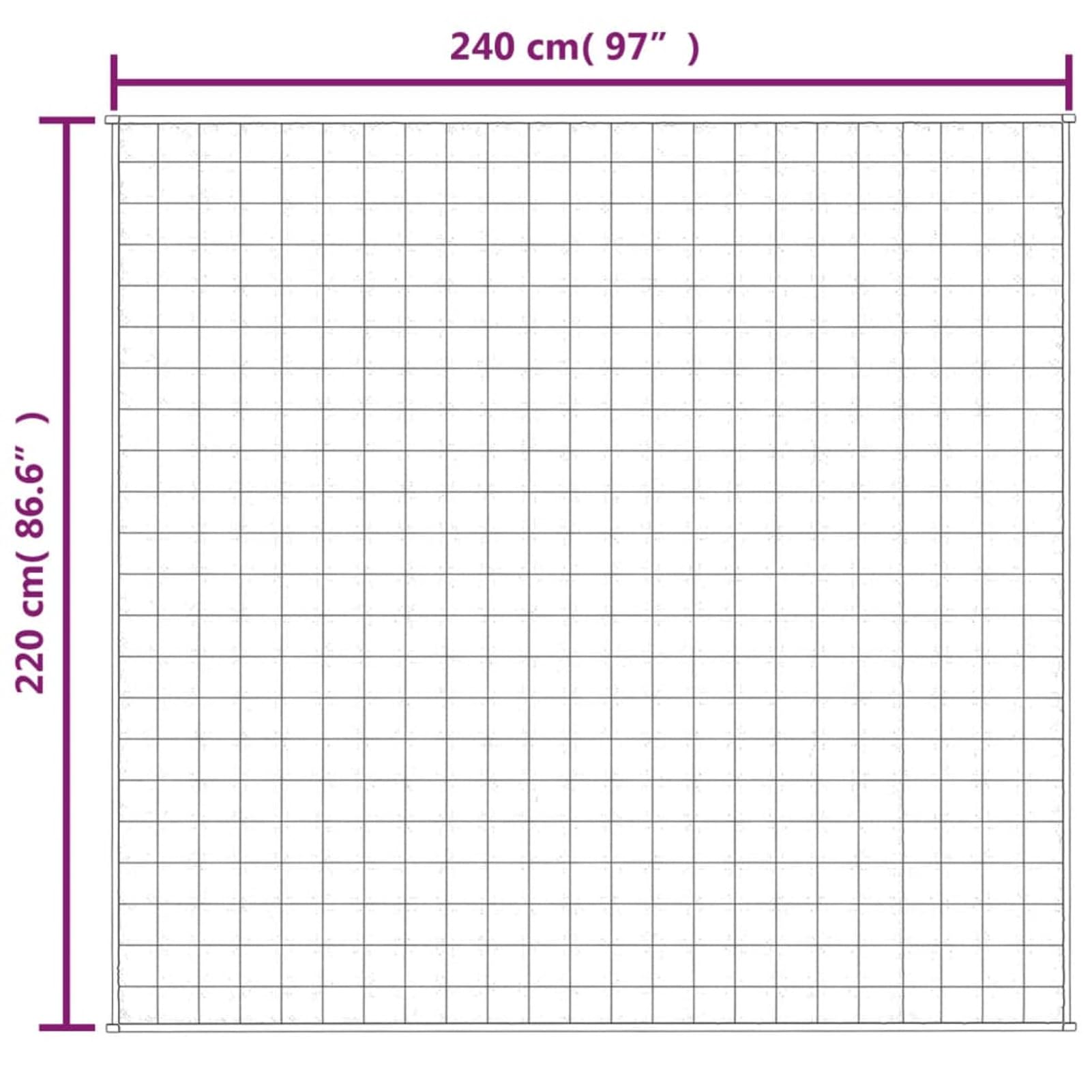 ZEYUAN Coperta Ponderata Blu 220x240 cm 11 kg Tessuto,Coperte da Letto,Coperta Ponderata,Coperta ponderata Benessere Antistress-3154808