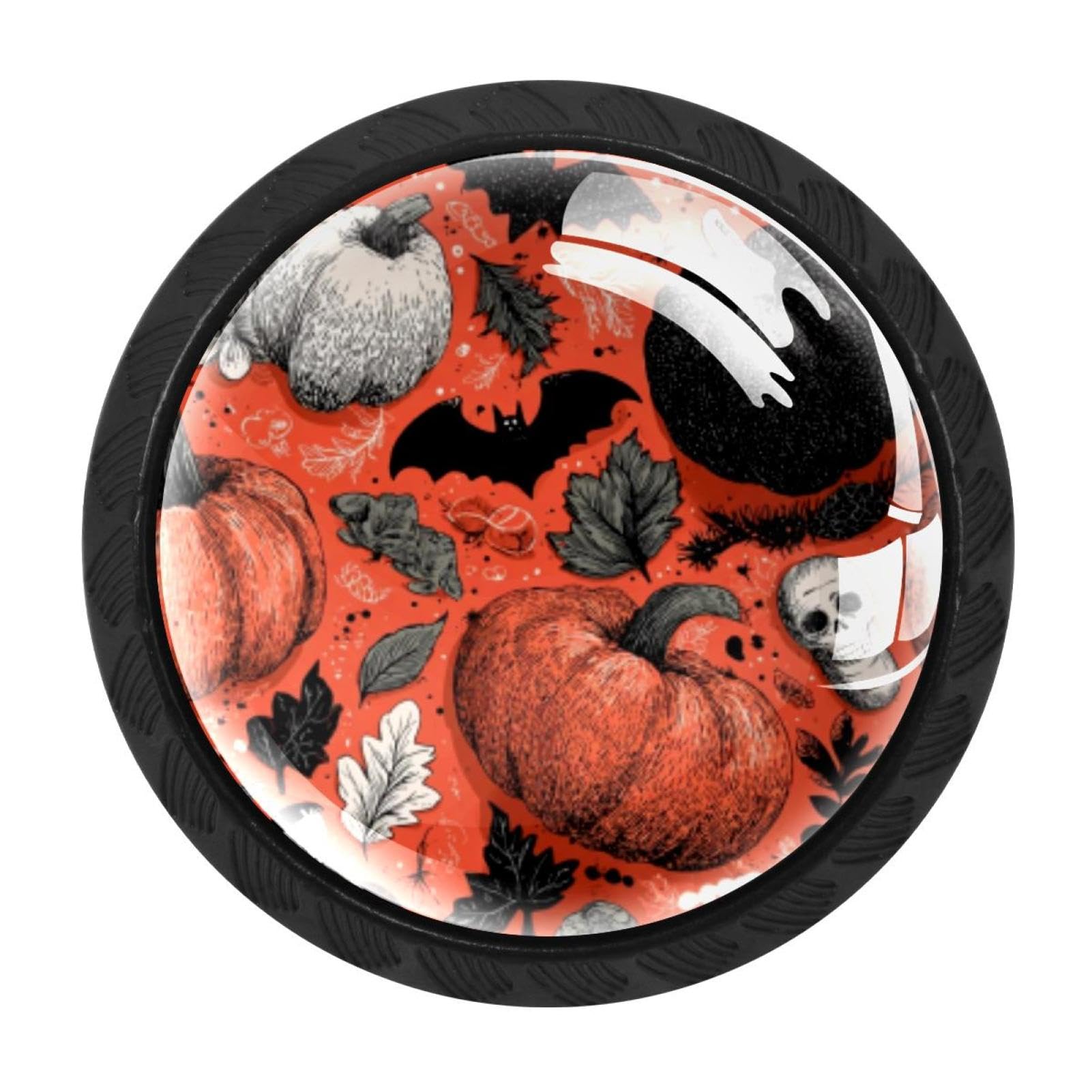 CHENZZZZ 4 Pack Cabinet Handles Black Halloween (22) Cabinet Knobs Draw