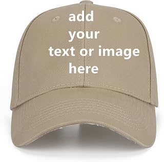 Custom Baseball Cap with Your Text for Men Women,Personalized Adjustable Trucker Caps Casual Sun Peak Hat for Gifts