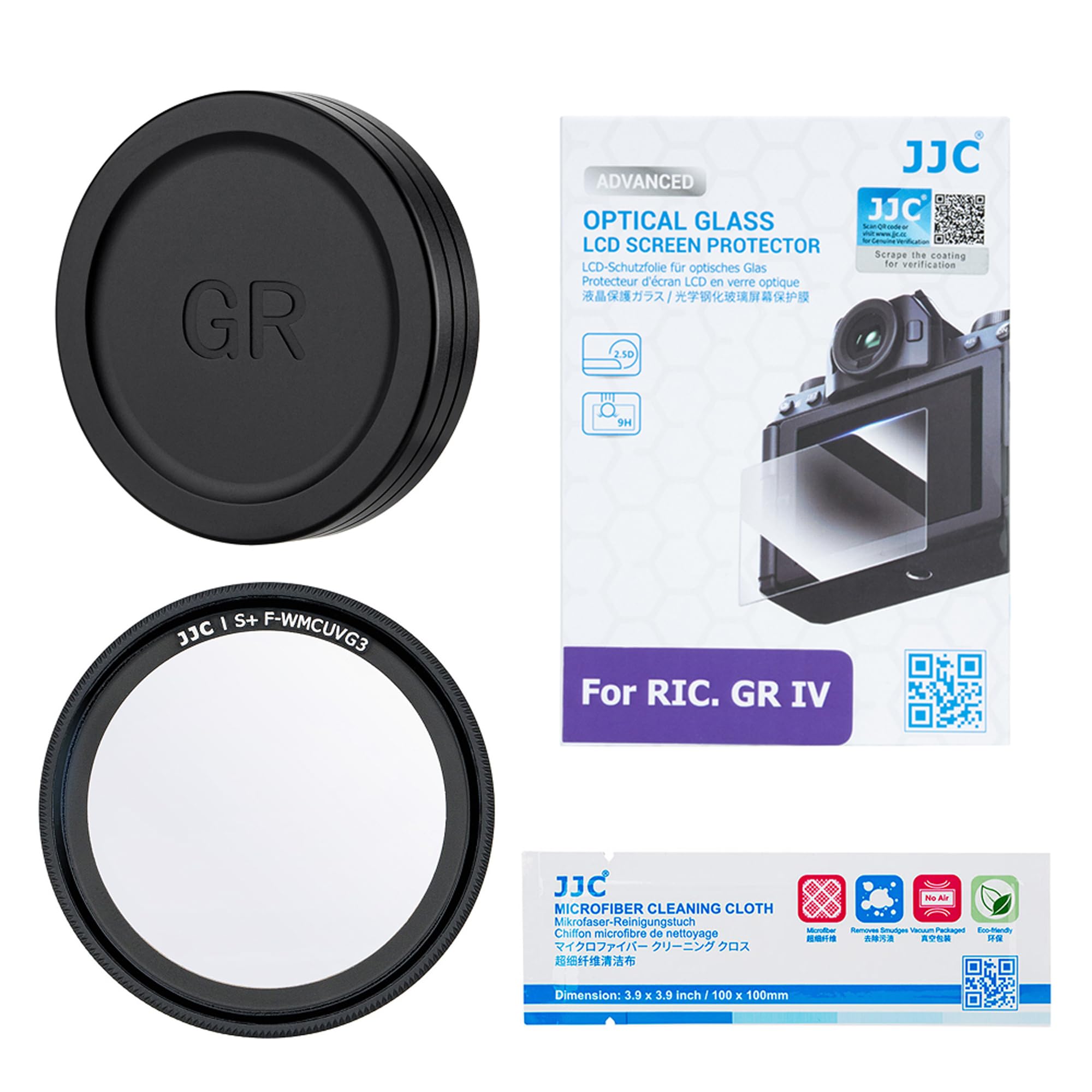 Amazon | JJC 4in1 アクセサリーキット Ricoh GR IV GR4 用 液晶保護 