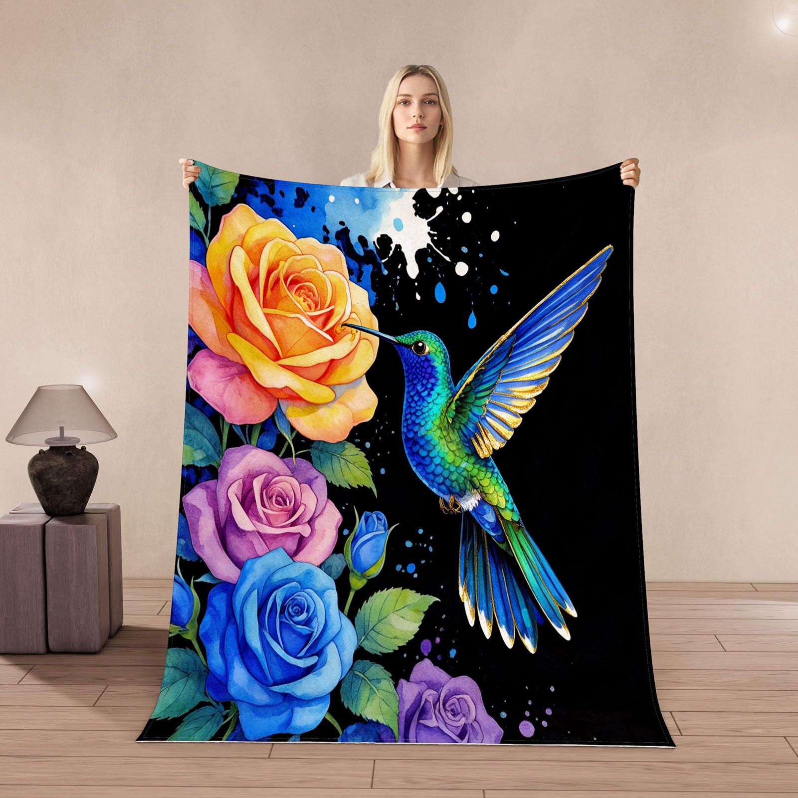 Couverture Colibri 130x150cm Microfibre Ultra Douce Flanelle Premium Luxe