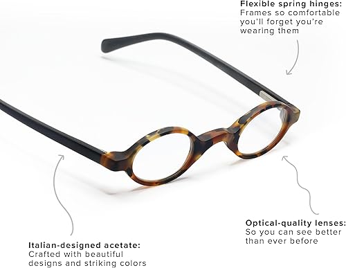 Miniatura 3 de eyebobs - Old Money  Gafas de lectura prémium para hombres y mujeres  Marco ovalado para caras estrechas  Disponible en 0.0x - 4.0x