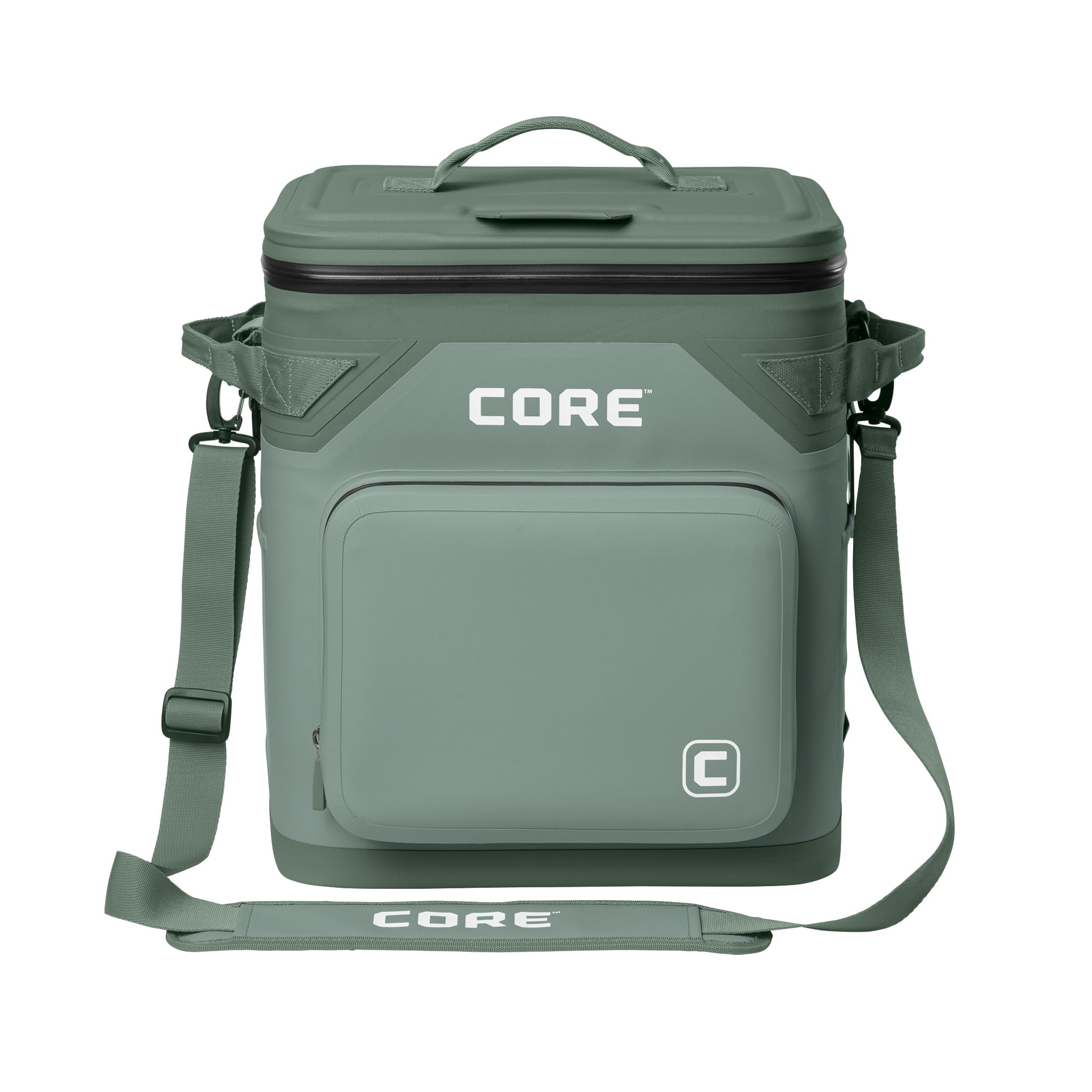 CORE Magnetic Leak Proof Soft Cooler with Waterproof Zipper | Insulated Bag Portable Ice Chest Box | Best Soft Cooler for Food &amp; Beverages for Tailgating, Car Camping, Travel, and Family Beach Picnics