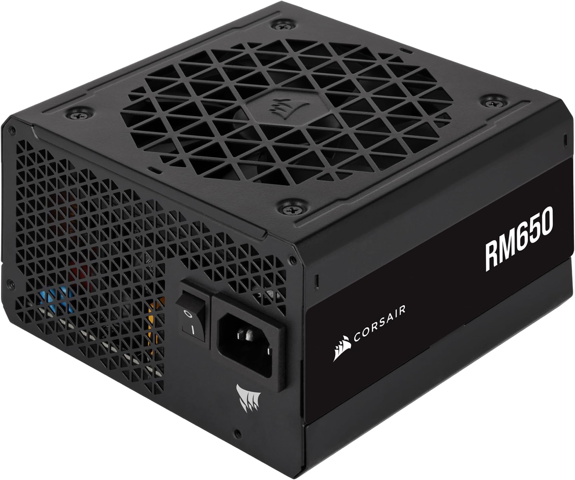 CORSAIR RM650 80 PLUS Gold Fully Modular Low-Noise ATX 3.1 PCIe 5.1 650 Watt Power Supply - UK - Black