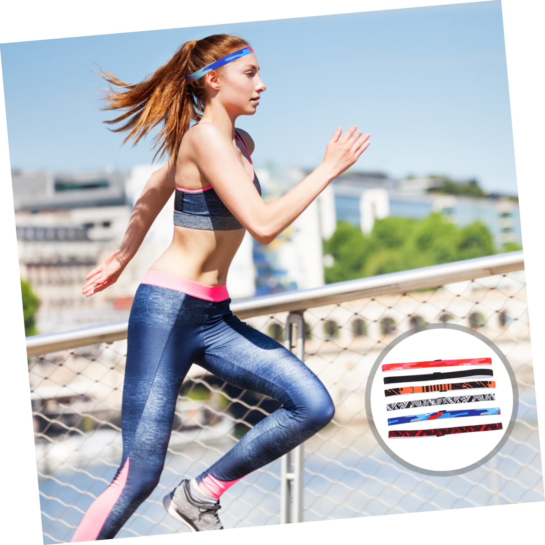 30 Stück Sport Schweißband Schweißabsorbierende Stirnbänder Schmale Stirnbänder Buntes Stirnband Sport Haarband Lauf Stirnband Schweißabsorbierendes Sport Stirnband Übungs