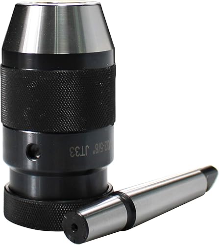 Miniatura 4 de HFS (R) Auto apriete portabrocas sin llave con eje MT2 -JT33 3-Jaw para tornos máquina de perforación 1/32"-5/8" (0.039-0.630 in)