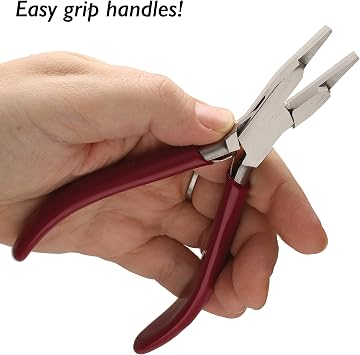 The Beadsmith WrapMaker Pliers 6-Inches (152 mm) Jewelry-Making Tool w/Polished Steel Head, PVC Comfort Grip, Double-Leaf Springs