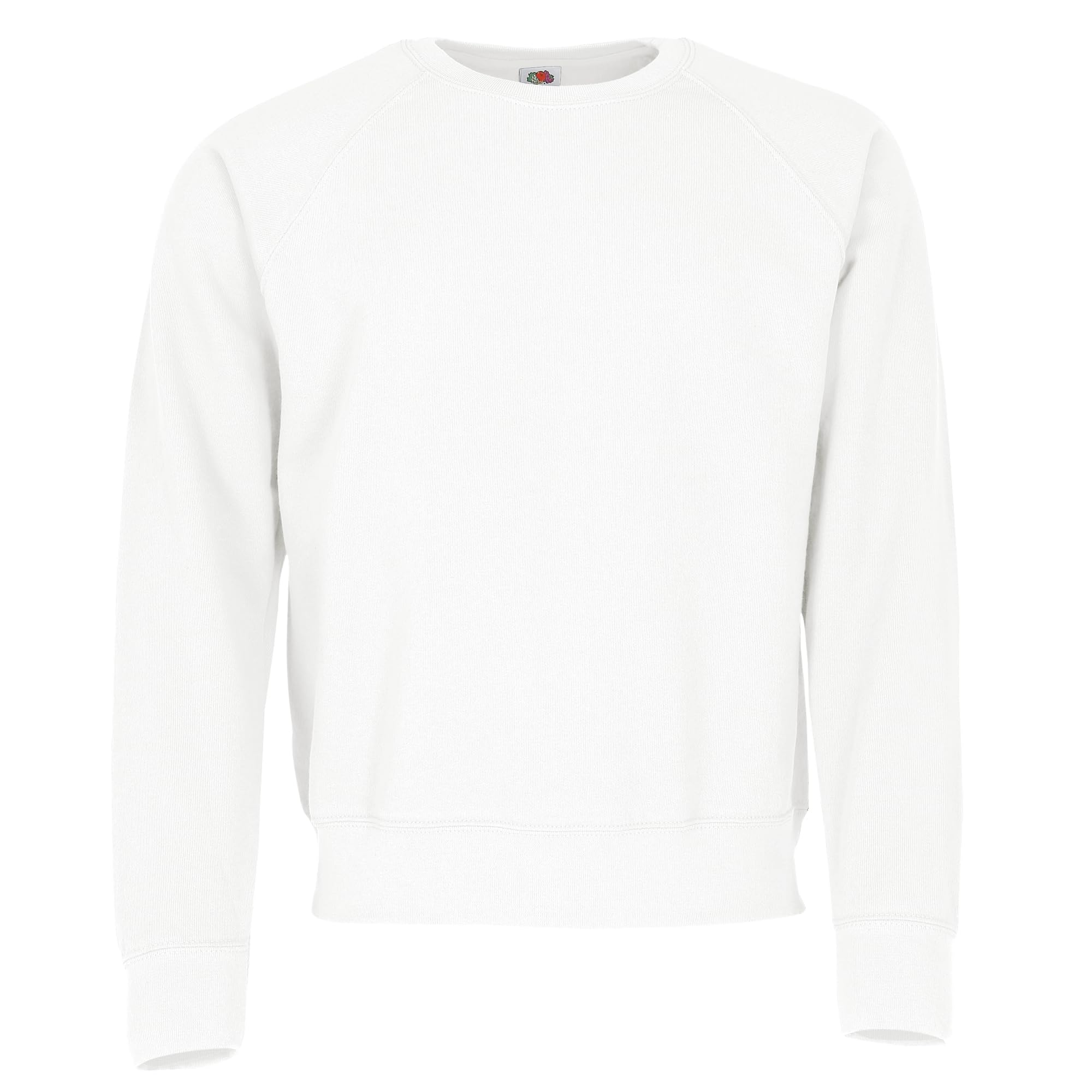 Fruit Of The Loom Men's White Raglan Classic Sweater, Small