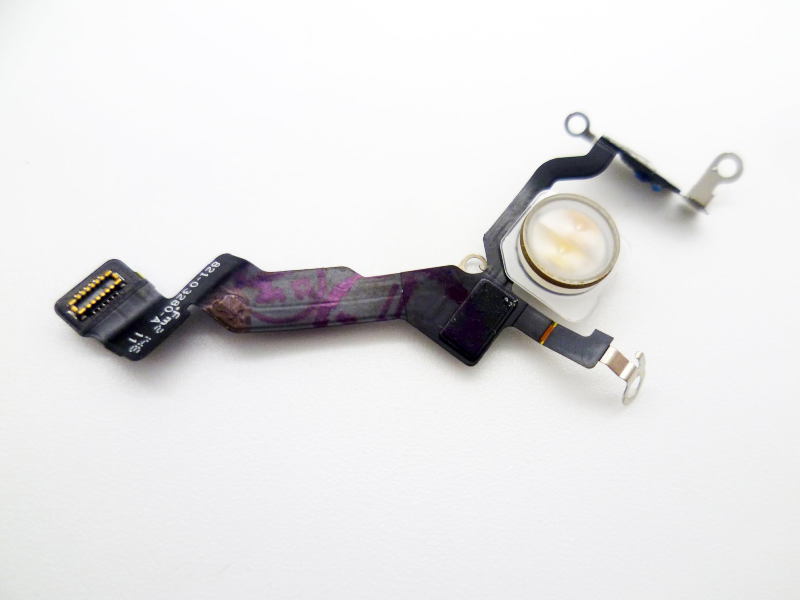 Flash Light Flex Cable Module Connector Replacement Compatible with iPhone 13 Pro Max 6.7 inch Black