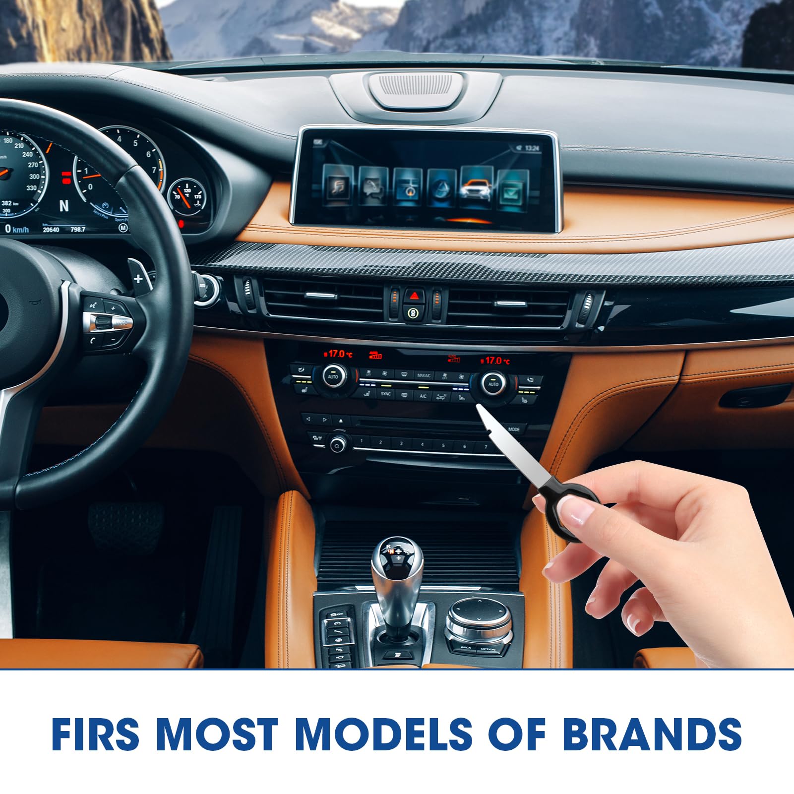 JYNVO 6-tlg. Autoradio Entriegelungswerkzeug Set - Für Volkswagen, Mercedes, Audi | Ergonomisch