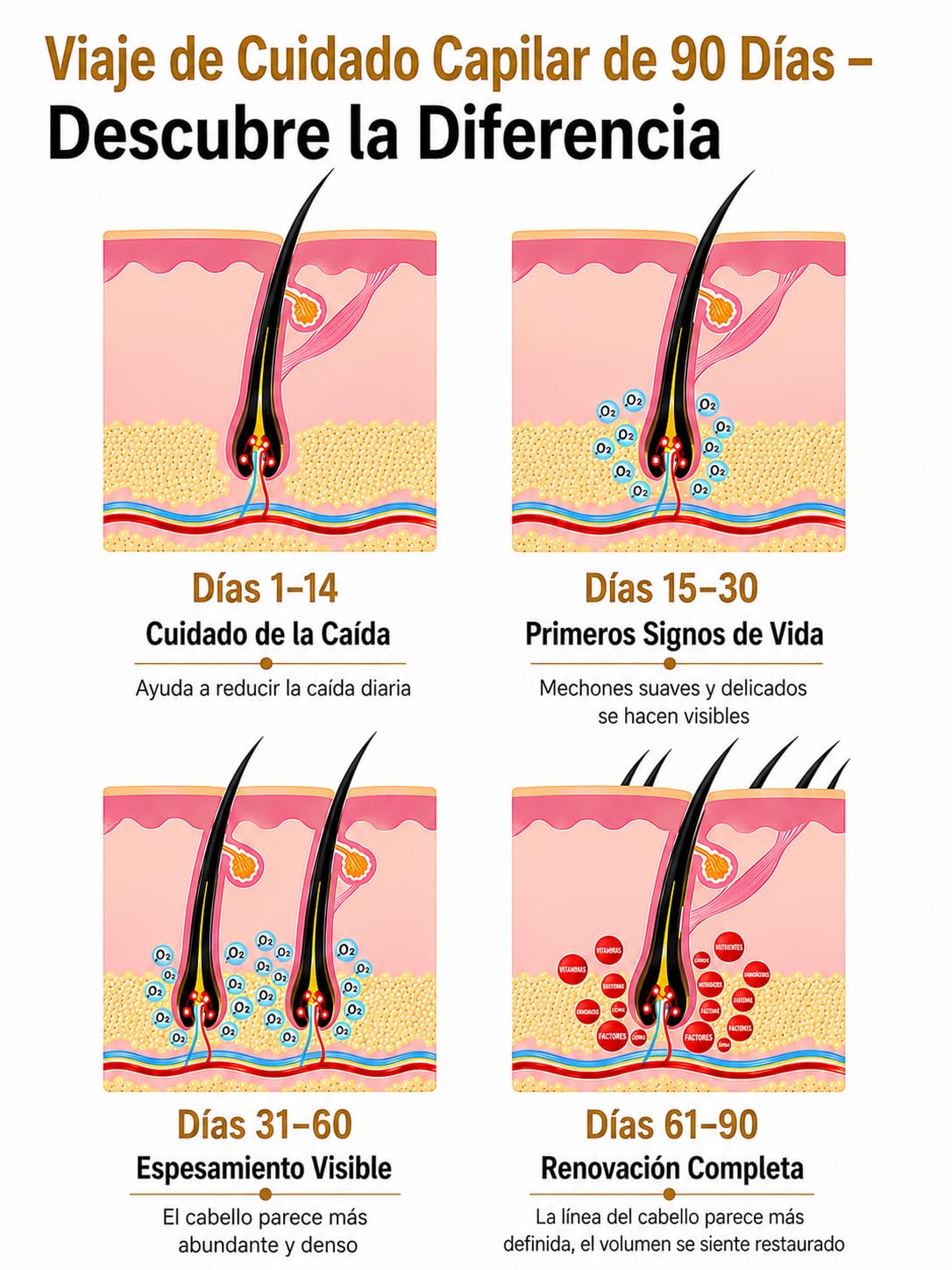 Biopen Bio6 Derma Stamp - Rodillo eléctrico 4 en 1 para tratamiento de la pérdida de cabello en la cabeza, antienvejecimiento, estiramiento de la piel, aclarado, imperfecciones, tratamiento de la