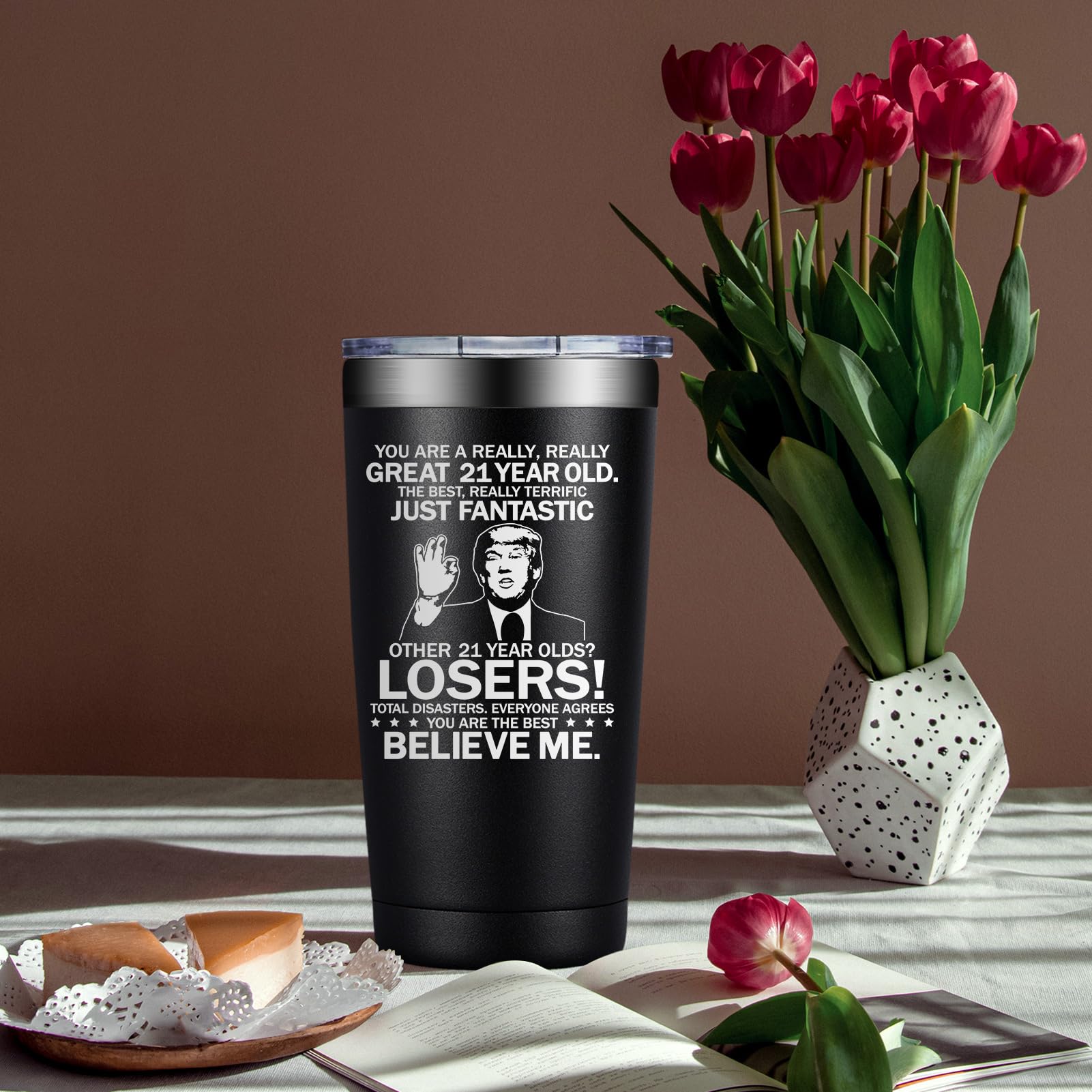 21st Birthday Gifts for Him - 21st Birthday Gift Ideas - Great 21 Year Old - 21 Birthdays Decorations for Him, Men, Son - 2005 20oz Tumbler