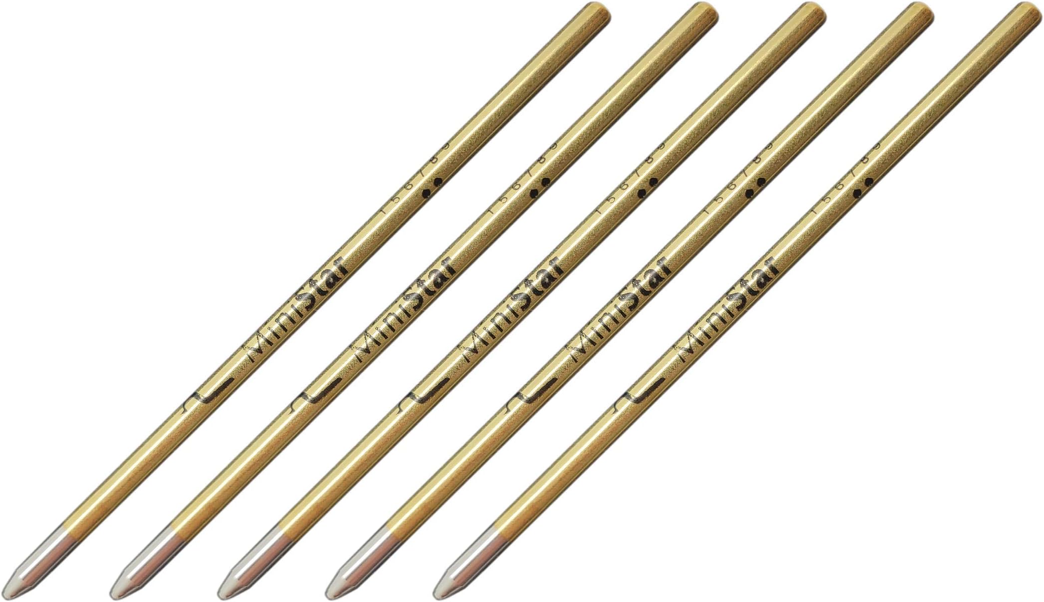 5 Pack โ MiniStar D1 Pen Refills (Black) โ German Brand Made in Switzerland