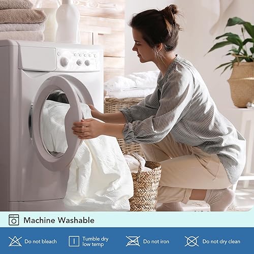 Miniatura 6 de Kmall Protector de colchón tamaño King, impermeable, sin ruido, con bolsillo profundo para colchones de 8 a 21 pulgadas, protector de colchón suave