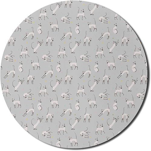 Miniatura 5 de Ambesonne Alfombrilla de mouse para computadora de París, diseño de arquitectura, ilustración de techos en París y impresión de la torre Eiffel,