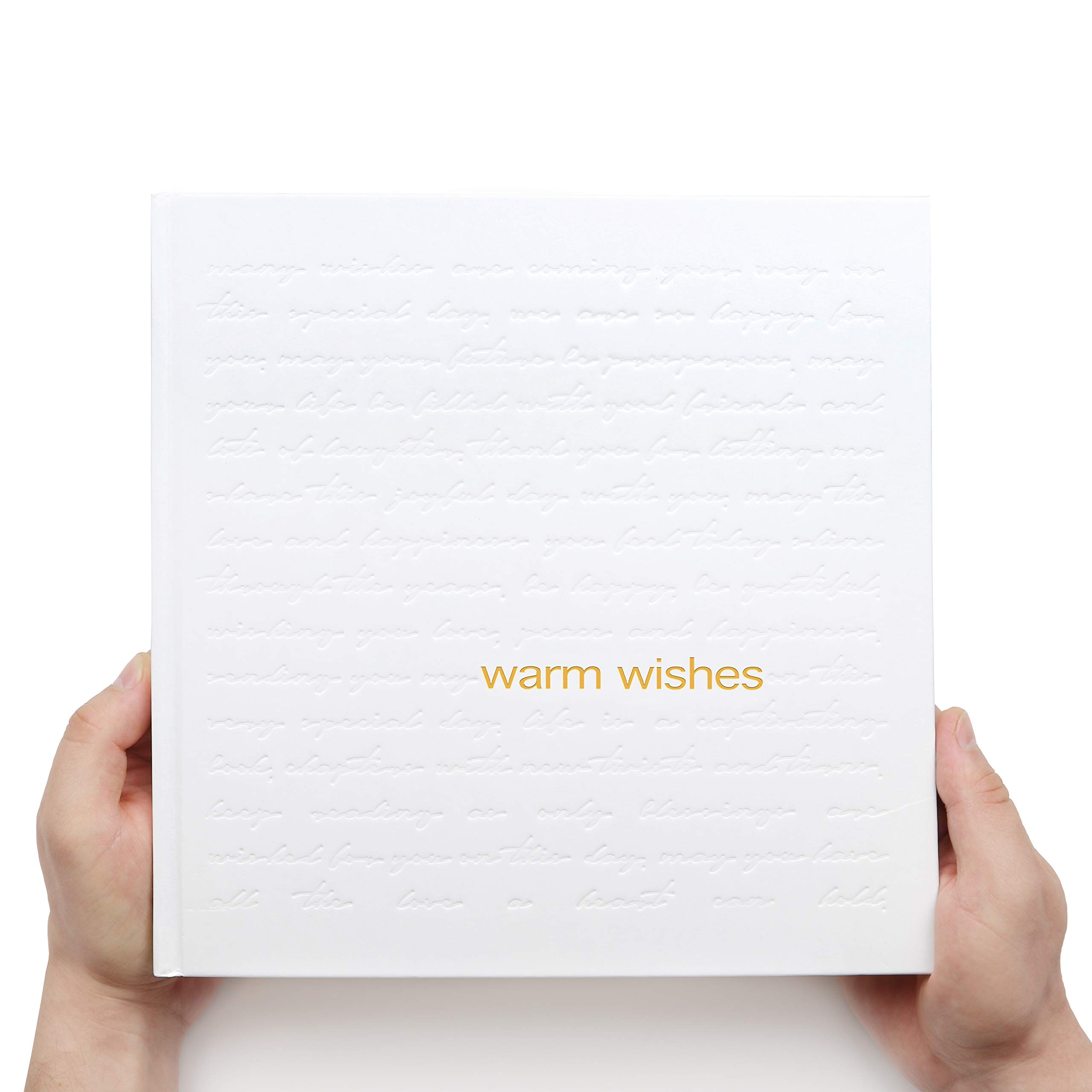 Buy Guest Book Large Size 10 in x 10 in White Hardcover Unique