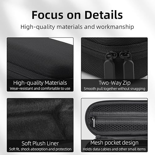 Miniatura 6 de Estuche de transporte para DJI OSMO Pocket 3, almacenamiento de nailon portátil pequeño protector bolsa dura para Xtra Muse, bolsillo 3 protector