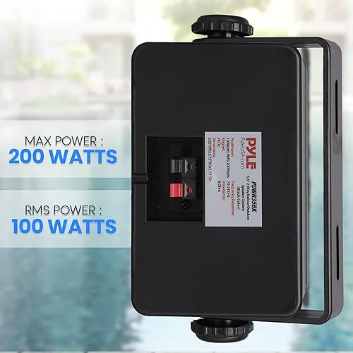 Miniatura 7 de Pyle USA - Par de altavoces para interiores y exteriores, 200 W, doble impermeable, 3.5 pulgadas, sistema de altavoces de rango completo de 2 vías
