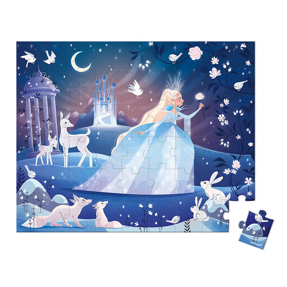 Janod 54 Piece Ice Enchantment Jigsaw Puzzle - Ages 4+ - J02669 - Image 2