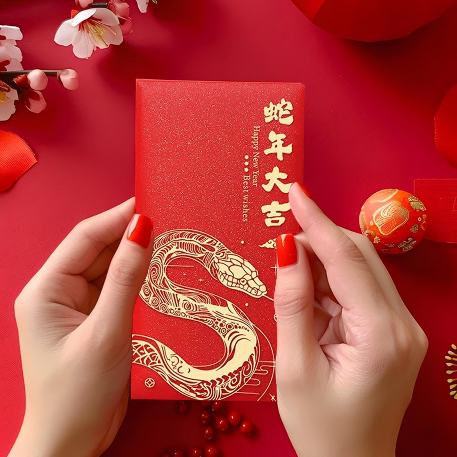Buste rosse Anno del Serpente 2025 per Capodanno cinese