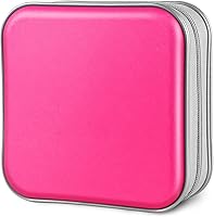 Vista 16 de Soportes para cajas de CD – Plástico duro de 48 capacidades para discos de CD/DVD para coche, hogar, oficina, viajes (lavanda)