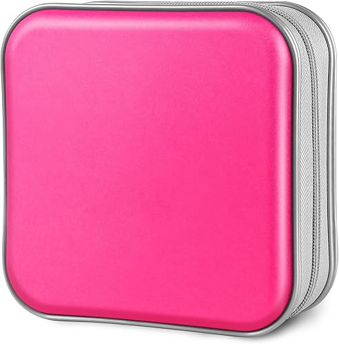 Miniatura 25 de Funda para CD, capacidad para 40 unidades, para CD/DVD, cartera, de plástico duro, DVD, carpetas de almacenamiento para automóvil, hogar, oficina,