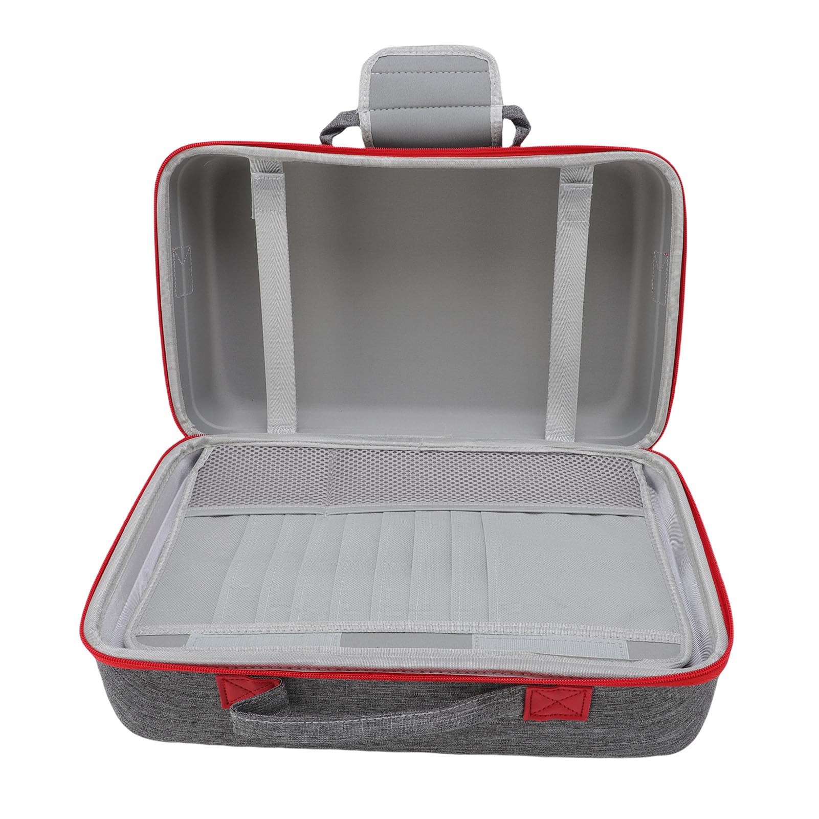 Borsa da Viaggio Portatile di una Console di Gioco, Console Protettiva impermeabile. Scatola di Trasmissione Dura per Cavi per Cuffie Verticali Controller (GREY)