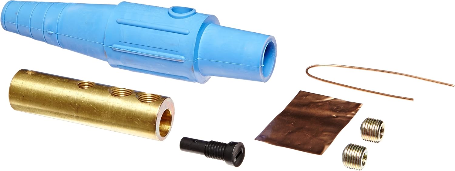 Marinco CLS20FB-D CLS Cam Type, Series 16 Inline, Single Pin Connector, 400 Amp, 600 Volt, #2-2/0 AWG, Female - Blue (D)