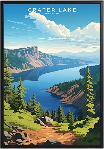 Miniatura 48 de Póster del parque nacional Haleakala, arte abstracto de la pared, arte de pared de paisaje natural retro, impresiones artísticas de pared para