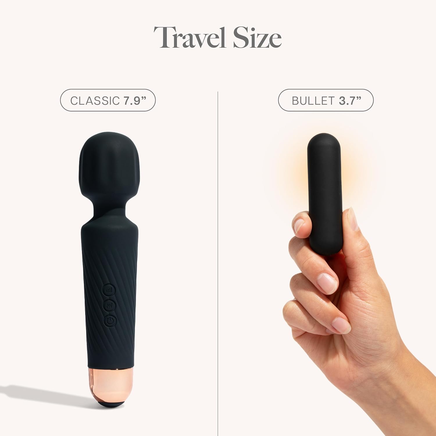 Ava Bullet HUM Massager - [Mini Vibrator Sex Toy] | Sex Toys for All | Clitoris Vibrator | Personal Massager | G Spot Vibrator | Women Adult Toys | Gifts for Women | Bullet - Black