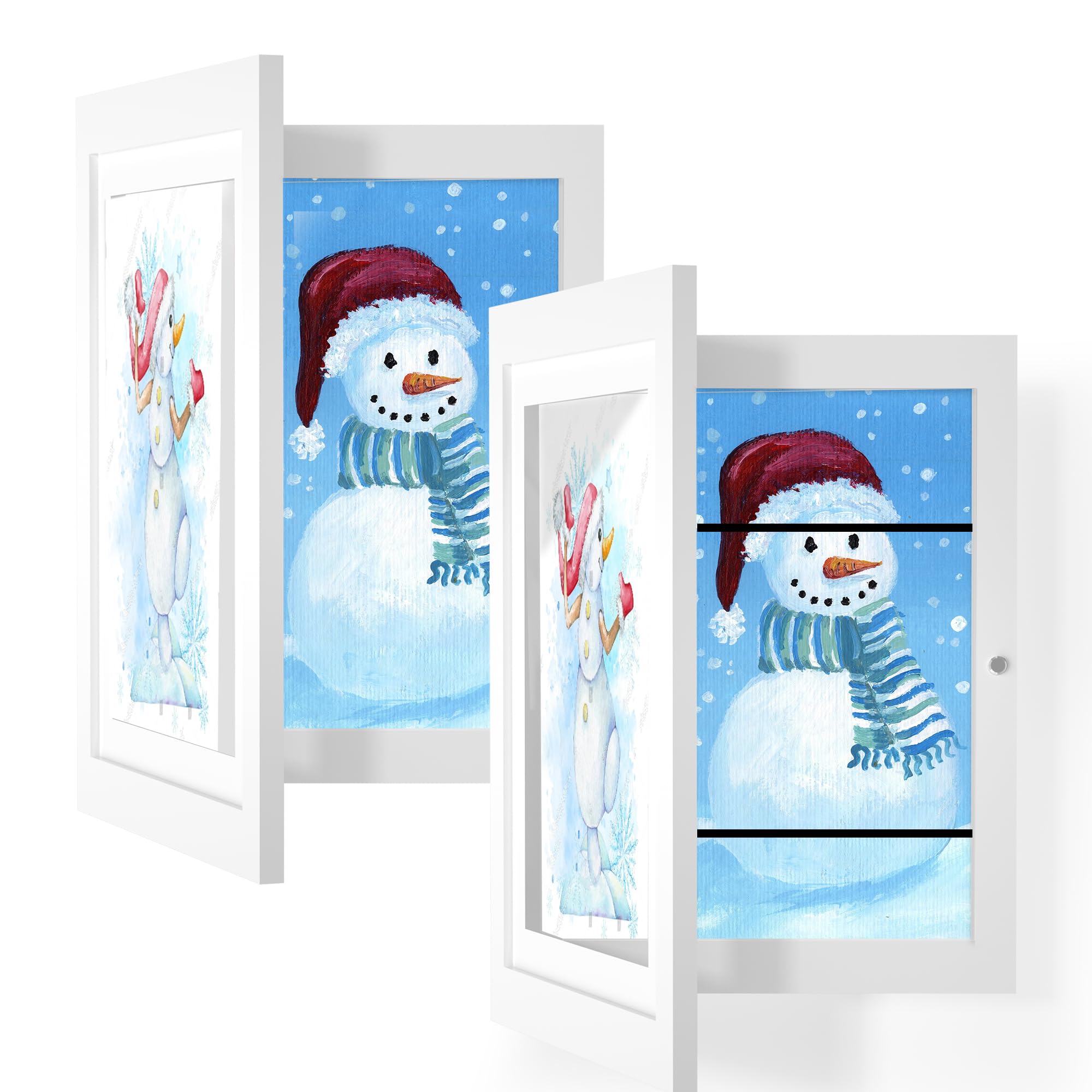 Cadre d'art pour enfants Orionstar lot de 2 blanc pour dessins A4