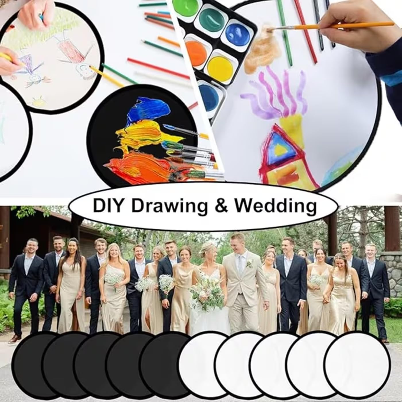 Disco volante pieghevole personalizzato | Frisbee personalizzato con logo o foto | Disco portatile tascabile | Bomboniera | Dischi per feste sfusi (100 pezzi)