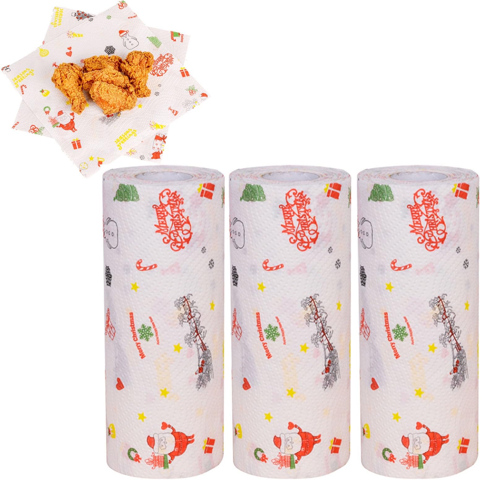Amazon.com: Christmas Paper Towels Kitchen, Holiday Disposable Tissue ...