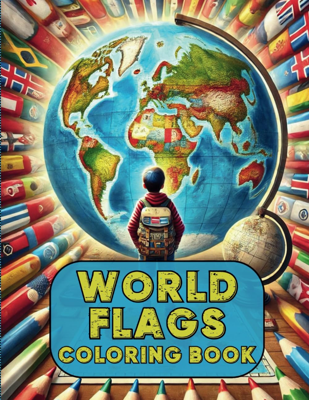 World Flags Coloring Book: Great Geography Gift for Kids and Adults – Includes 197 Flags from Countries Around the World